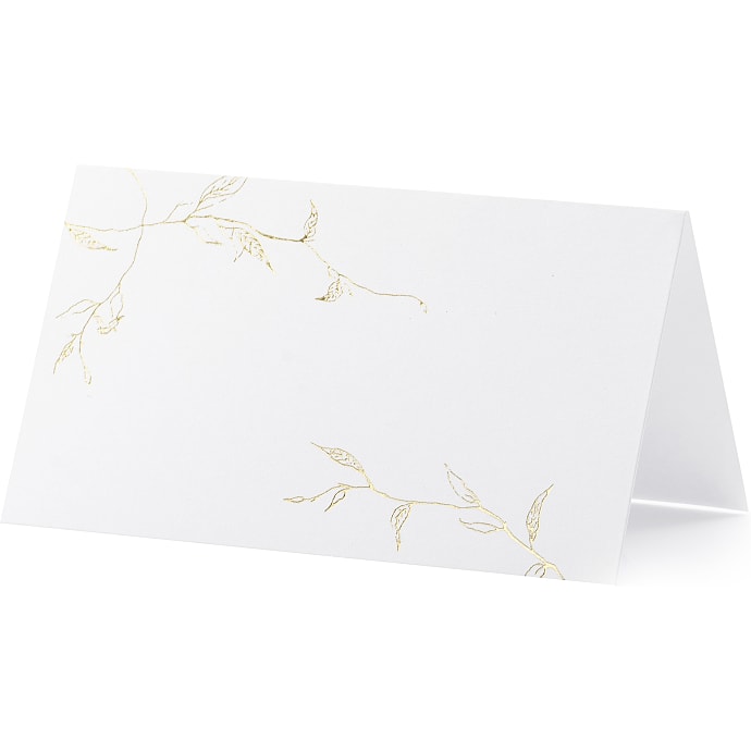 Bordkort grene 9,5x5,5 cm - guld