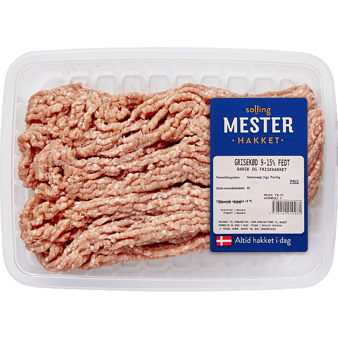 Hakket grisekød 9-15% fedt (OBS! 1 dags holdbarhed)