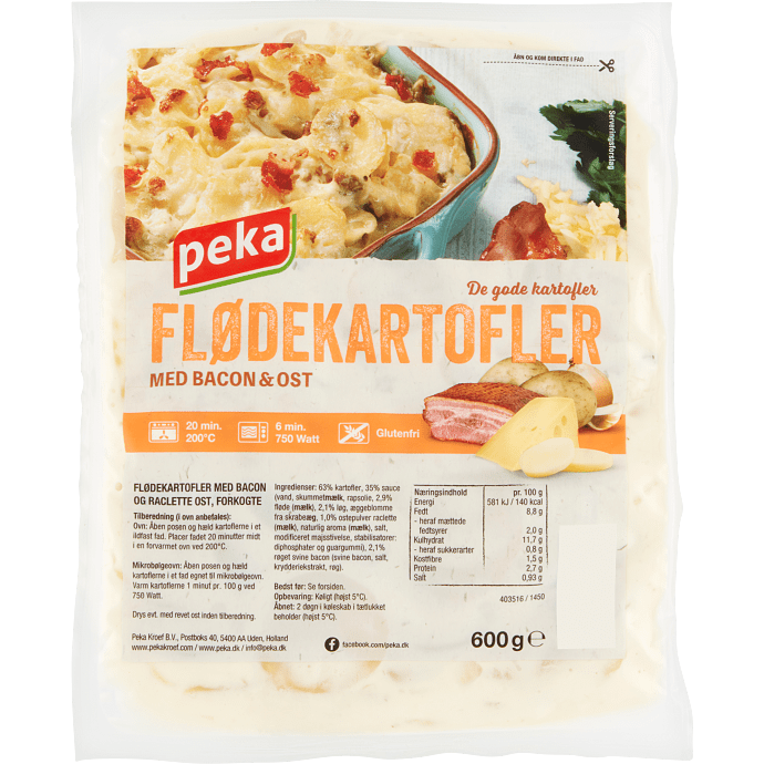 Flødekartofler m. rød peber