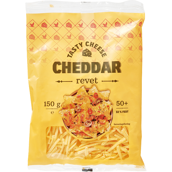 Revet rød cheddar