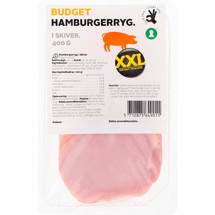 Hamburgerryg i skiver