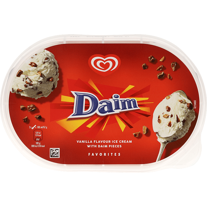 Mælkeis m. daim