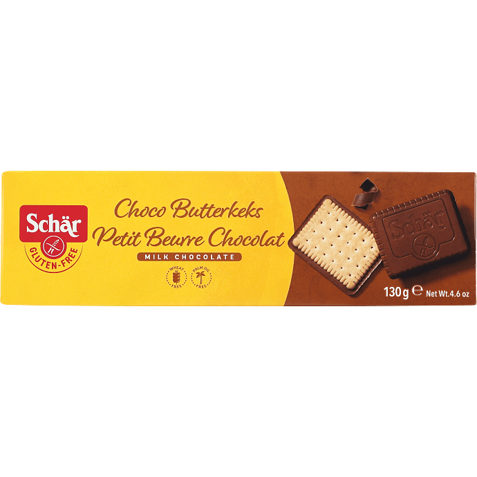 Kiks m. chokoladeovertræk glutenfri