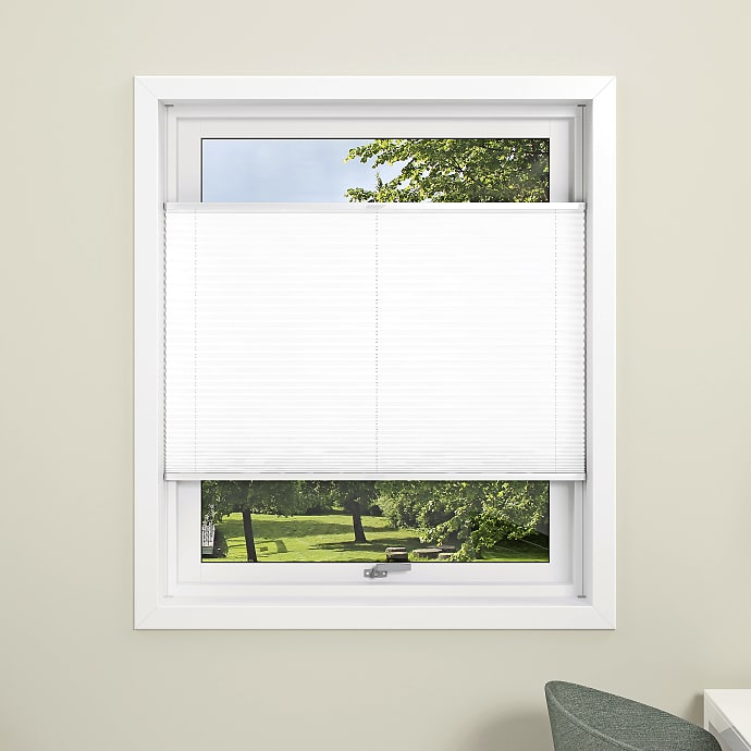 DEBEL Flex Plisségardin 80 x 130 cm - hvid