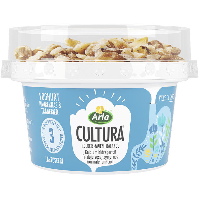 Yoghurt Naturel m. müslitop 2,5% fedt laktosefri
