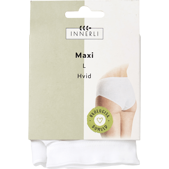 Dame maxi trusse str. L - hvid