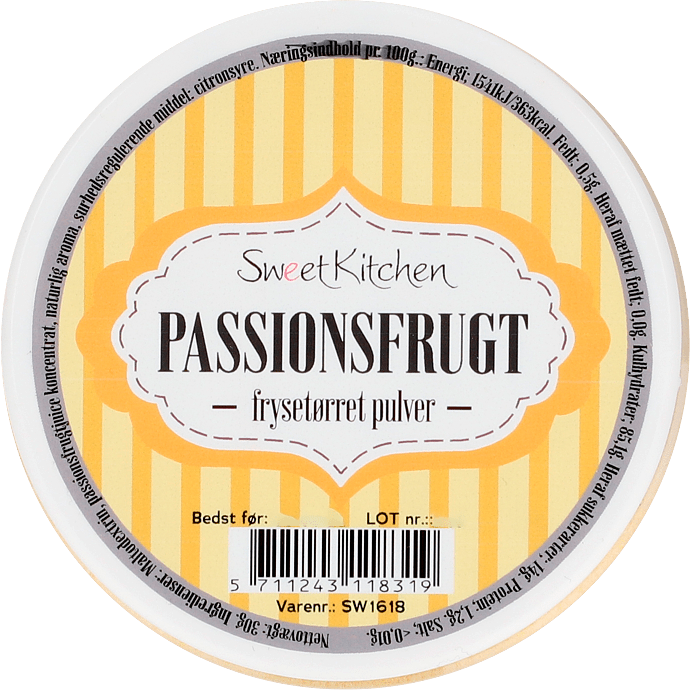 Frysetørret passionsfrugtspulver