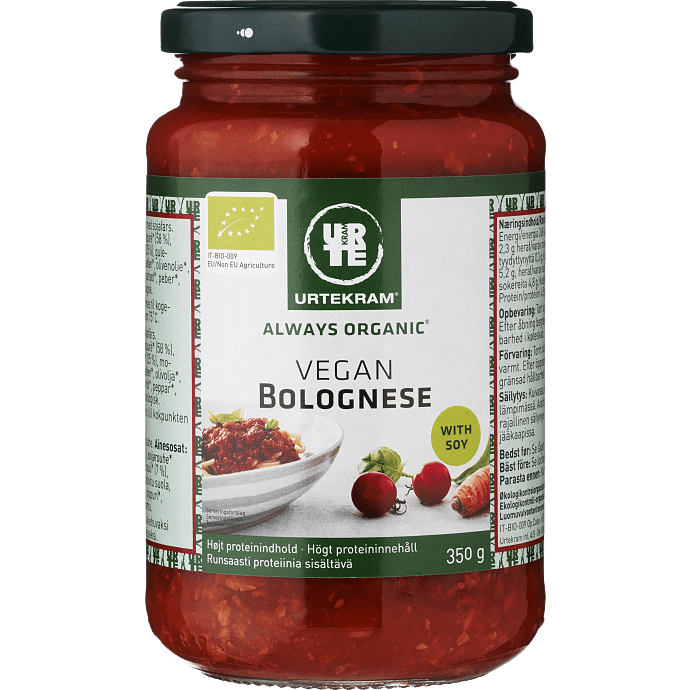 Pastasauce m. soja vegansk øko