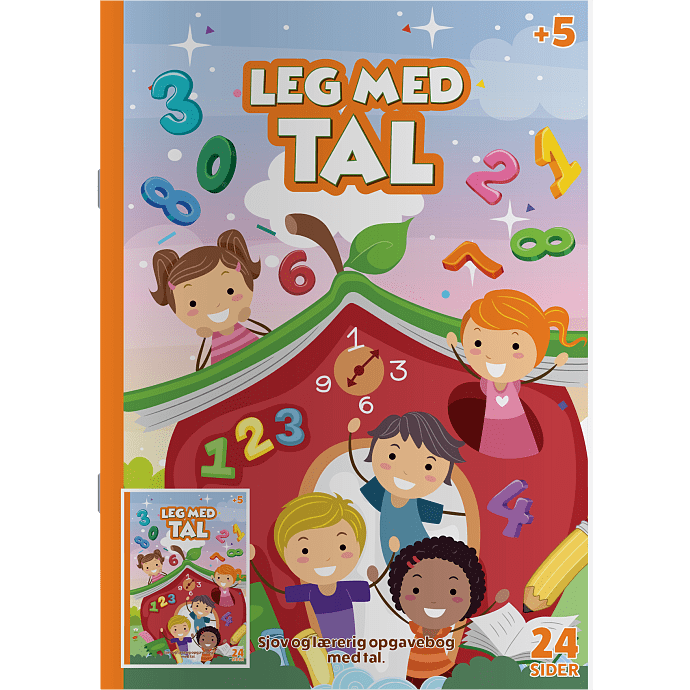 Leg med tal 24 tegninger A4