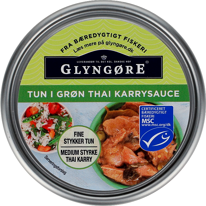 Tun i grøn Thai karrysauce