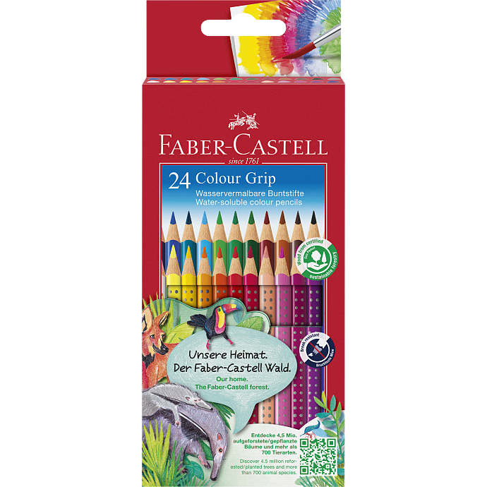 Faber-Castell akvarelfarver GRIP - 24 stk.