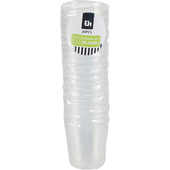 Shotglas i plast 20-pak (30ml)