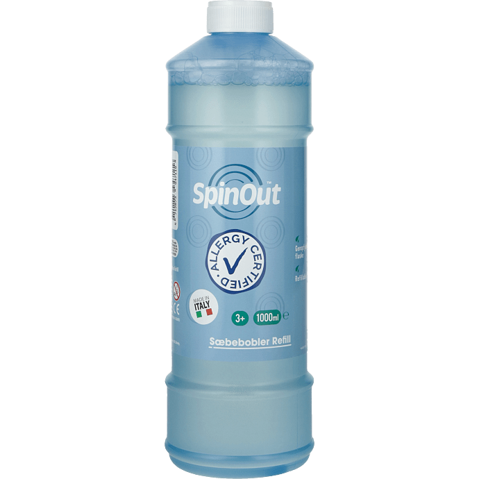 Spinout sæbebobler refill 1 liter