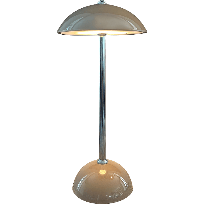 Sauve genopladelig touch bordlampe - taupe