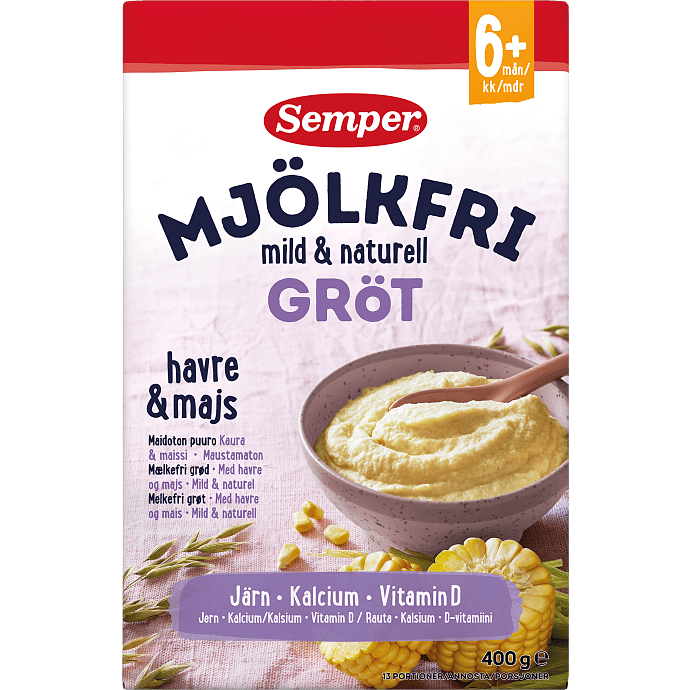 Grød m. havre og majs mælkefri