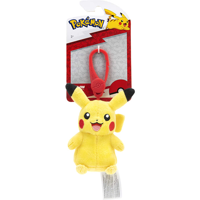 Pokémon bamse clips 9 cm – flere varianter - assorteret