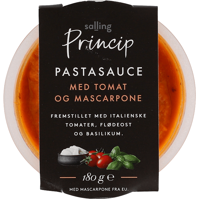 Pastasauce m. tomat og mascarpone