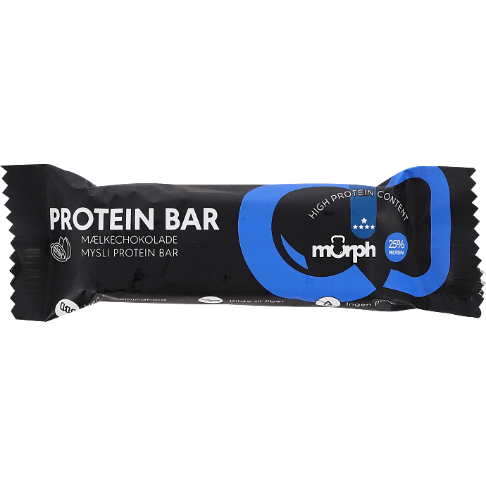 Proteinbar m. peanuts og chokolade