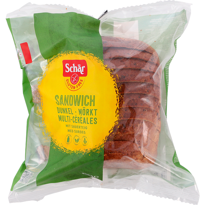 Sandwichbrød mørkt glutenfri