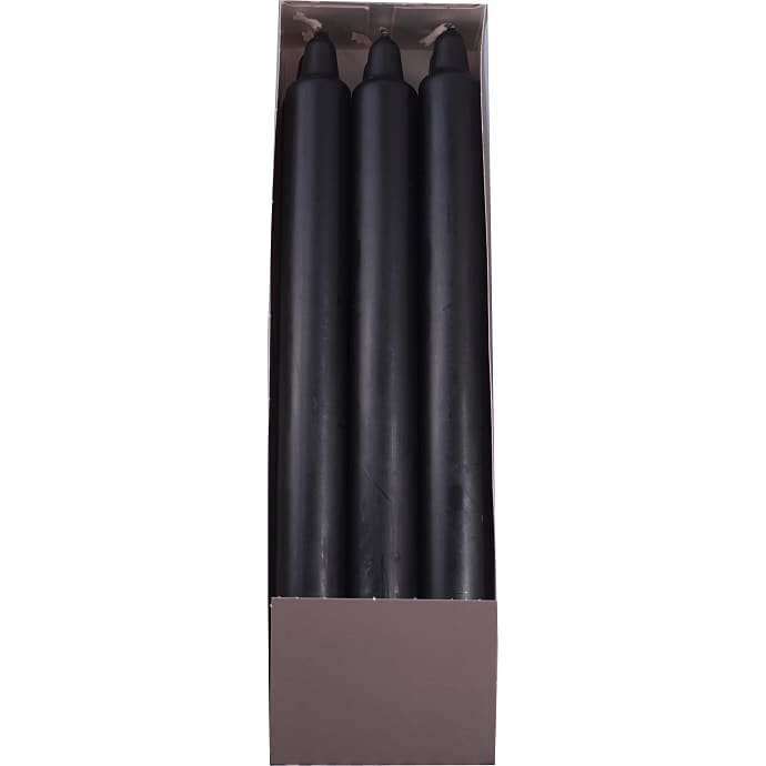 Salling stagelys 24x2,2 cm 6-pak - sort