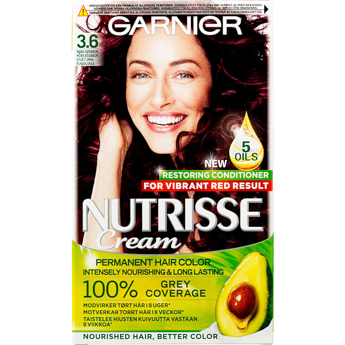 Intensely Nourishing permanent hårfarve 3.6 Darkest Auburn Brown m. olier