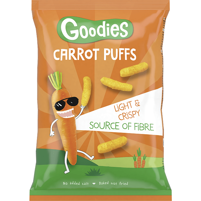 Majs- og gulerodssnacks