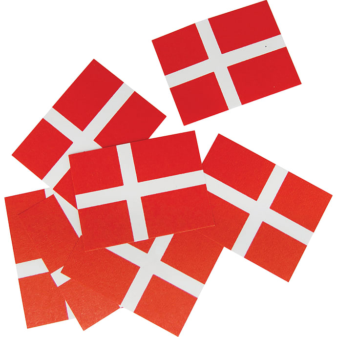 Salling strøflag 100-pak - Dannebrog