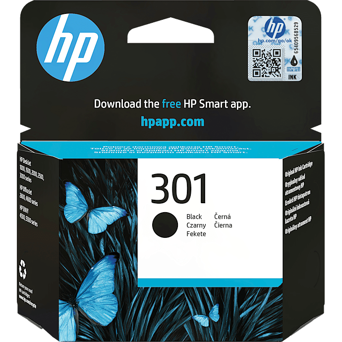 HP blæk nr. 301 sort