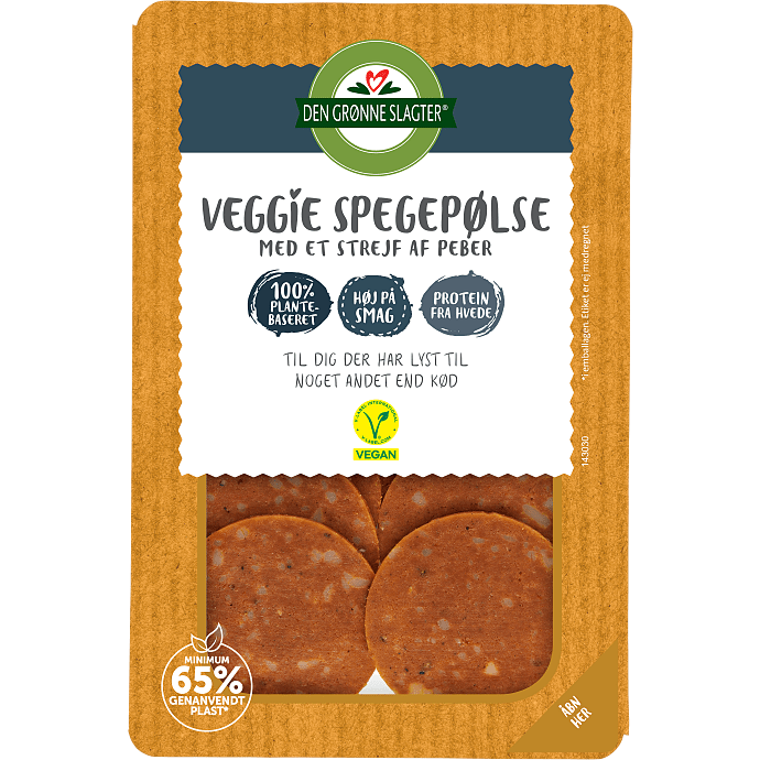 Vegetarpålæg i skiver m. peber
