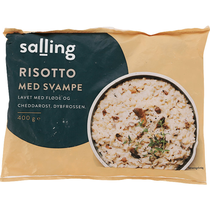 Risotto m. svampe, fløde og cheddarost