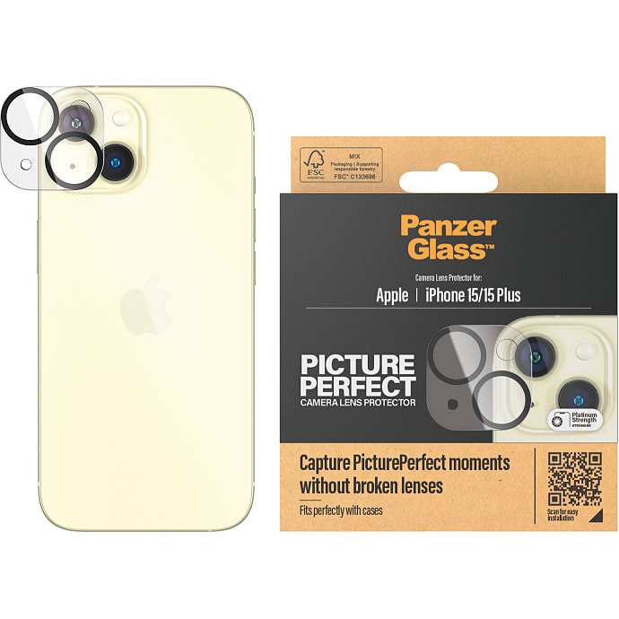 PanzerGlass PicturePerfect kameralinsebeskyttelse iPhone 15/15 Plus