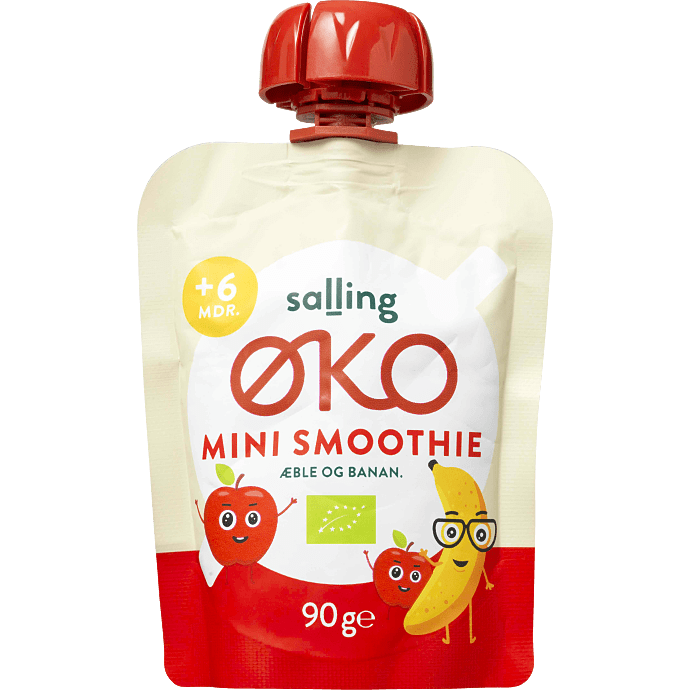 Frugtmos m. æble og banan fra 6 mdr. øko