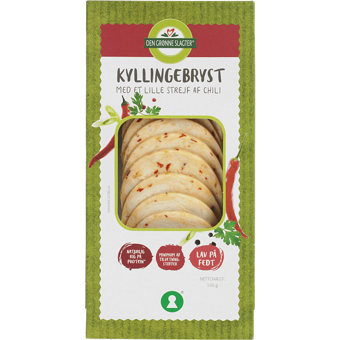 Kyllingebryst i skiver m. chili
