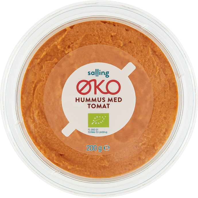 Hummus m. tomat øko