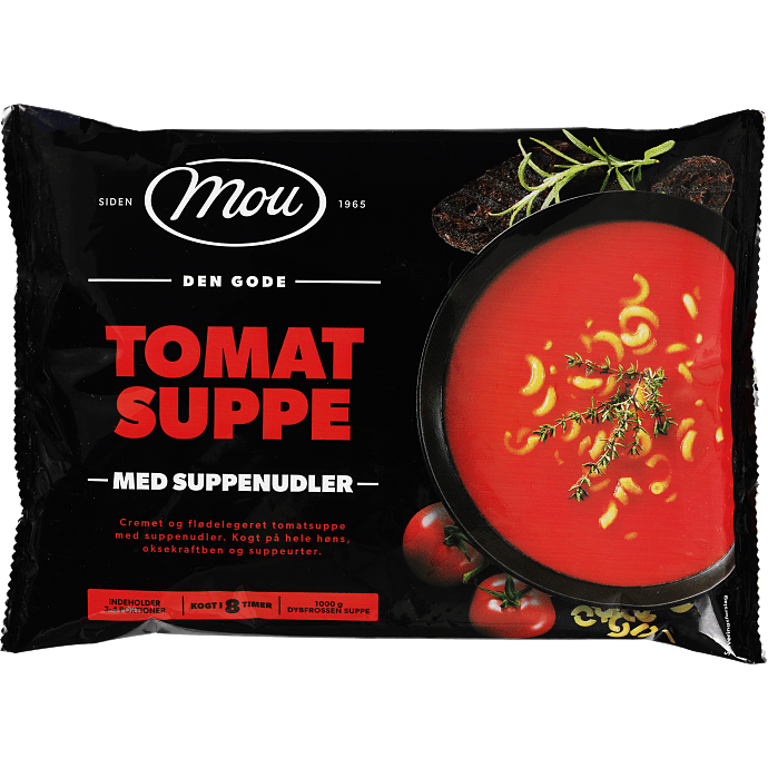 Tomatsuppe m. suppenudler
