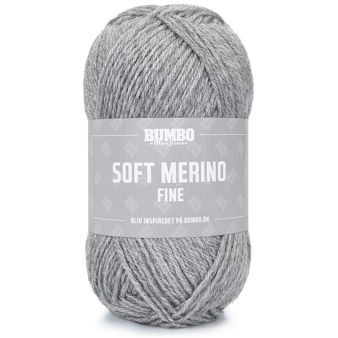 BUMBO Soft Merino Fine Uldgarn - Lysgrå 1105