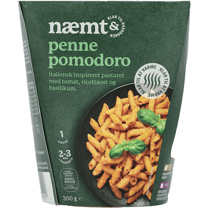 Penne m. tomat og ricotta
