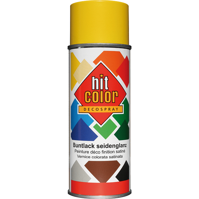 Hit Color spraymaling 0,4 liter - satin gul