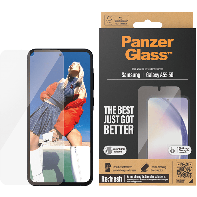 PanzerGlass skærmbeskyttelse Samsung Galaxy A55 5G