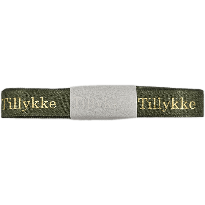 Satinbånd med tekst 1,5 cm x 3 meter - assorteret
