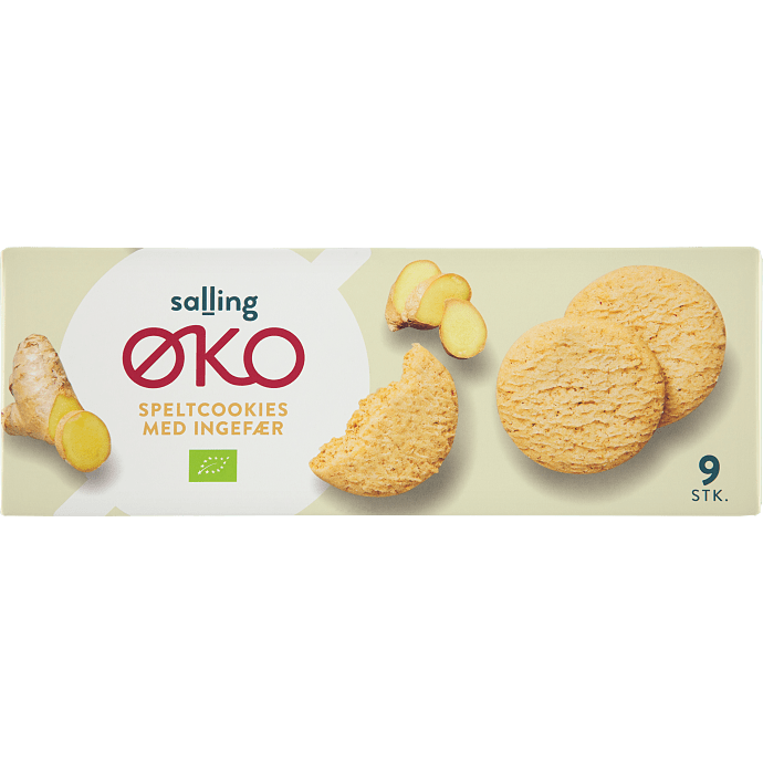 Cookies m. spelt og ingefær øko