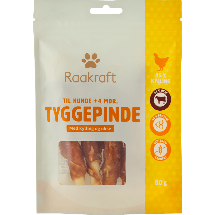 Tyggepinde m. kylling og okse