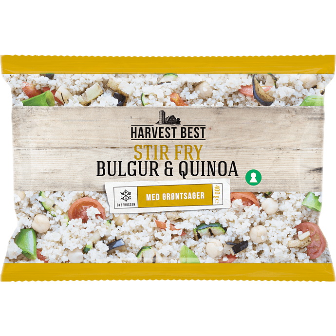 Stir fry m. bulgur, quinoa og grøntsager