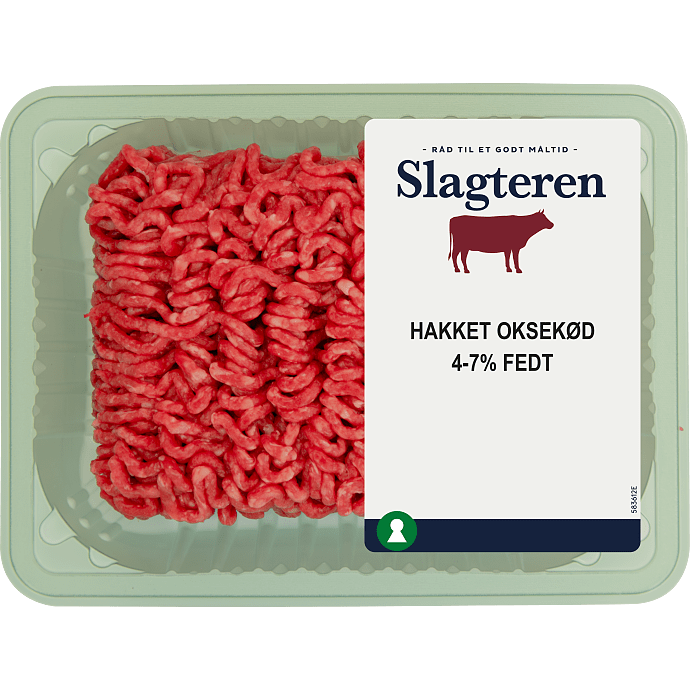 Hakket oksekød 4-7% fedt