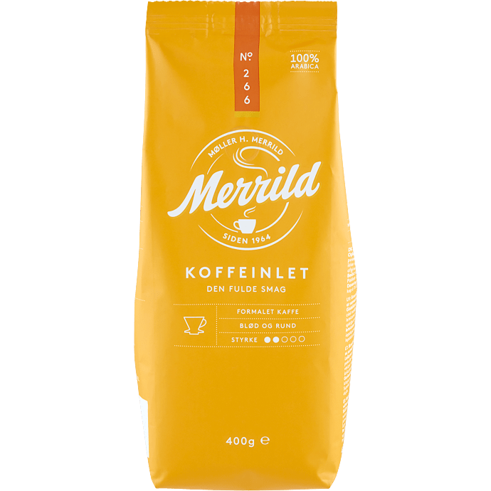 Koffeinlet formalet kaffe