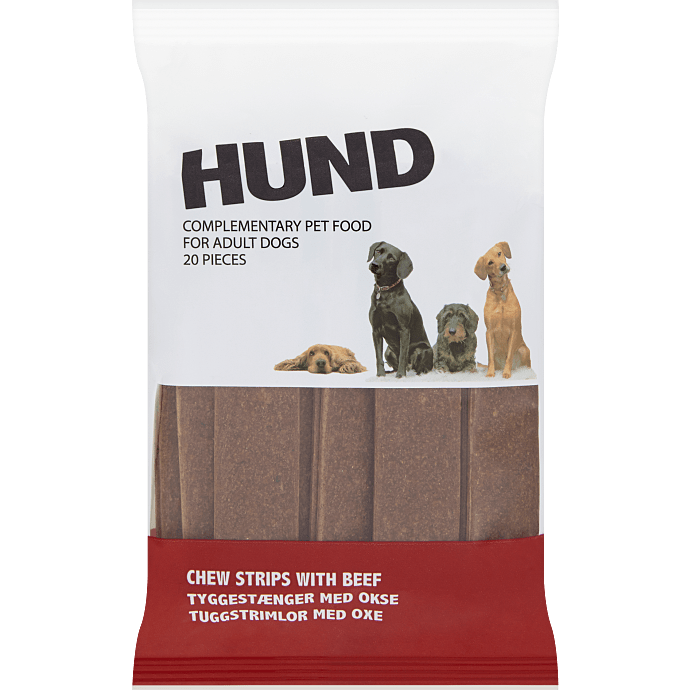 Hundetyggestrips m. oksekød