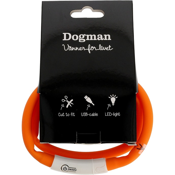 Hundeblinker m. LED - orange