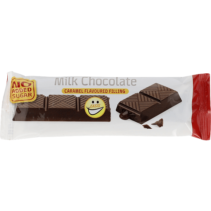 Chokoladebar m. mælkechokolade og karamel