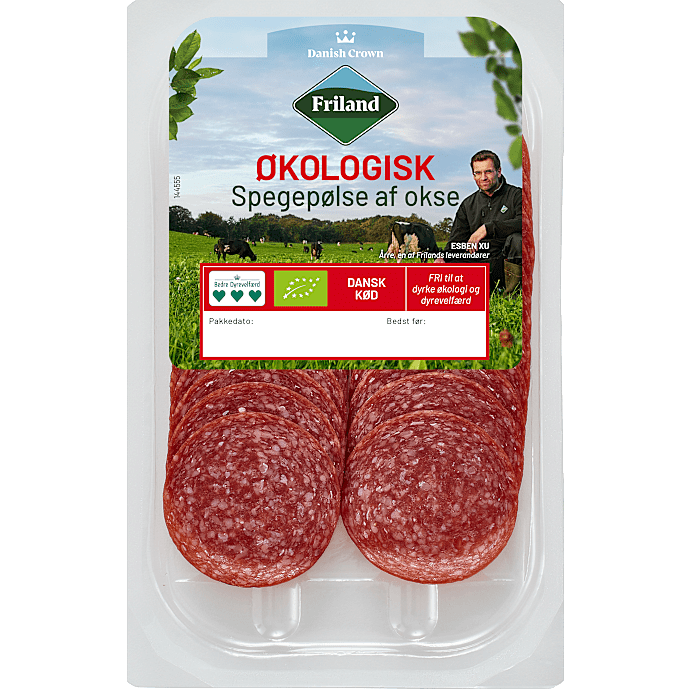 Oksespegepølse i skiver øko
