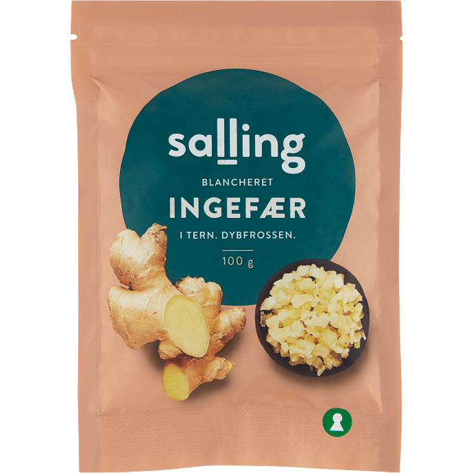 Ingefær i tern